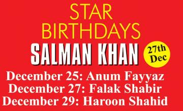 STAR BIRTHDAYS SALMAN KHAN