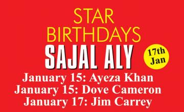 STAR BIRTHDAYS SAJAL ALY