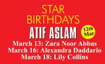STAR BIRTHDAYS ATIF ASLAM