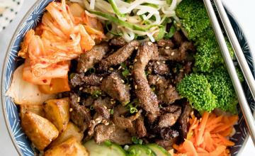 Korean-Style Pulled Beef Bowl