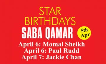 STAR BIRTHDAYS SABA QAMAR