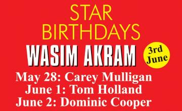 STAR BIRTHDAYS WASIM AKRAM