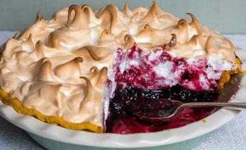 Blackcurrant Queen of Puddings