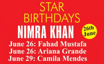 STAR BIRTHDAYS NIMRA KHAN