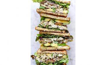 Poached Chicken Sandwiches with Lime Mayonnaise