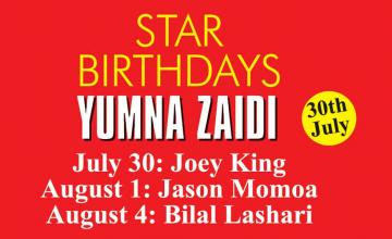 STAR BIRTHDAYS YUMNA ZAIDI