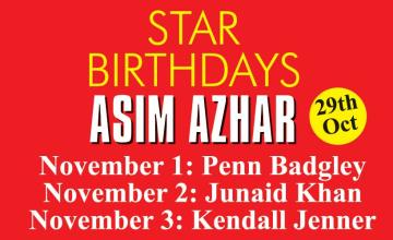 STAR BIRTHDAYS ASIM AZHAR