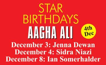 STAR BIRTHDAYS AAGHA ALI