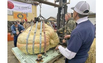 A 2,560-pound Minnesota pumpkin was crowned the winner at this year's weigh-off