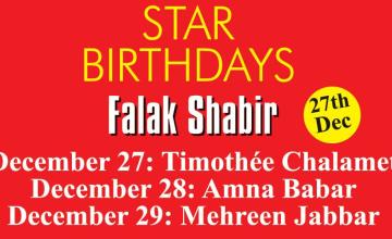 STAR BIRTHDAYS Falak Shabir