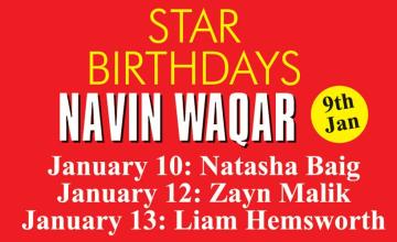 STAR BIRTHDAYS NAVIN WAQAR