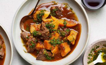 Spicy Pot Roast with Oranges, Sweet Potatoes, and Calabrian Chile