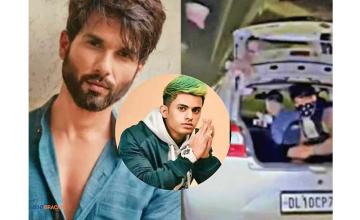 REENACTS SHAHID KAPOOR'S FARZI SCENE AND THROWS CASH OUT OF A CAR