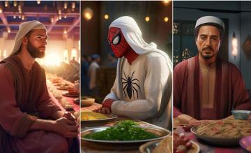 AVENGERS SUPERHEROES GATHER FOR IFTAR IN ARRESTING VISUALS CREATED FOR RAMADAN