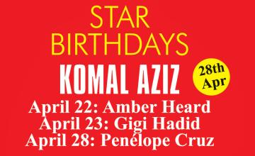 STAR BIRTHDAYS  KOMAL AZIZ