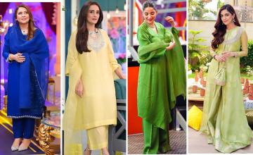 Pakistani Starlets Rocking in One-Colour Outfits