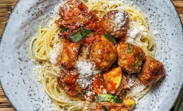 Italian Style Meatballs with Courgette