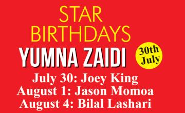STAR BIRTHDAYS Yumna Zaidi