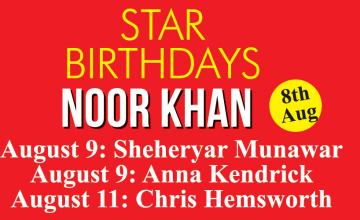 STAR BIRTHDAYS Noor Khan