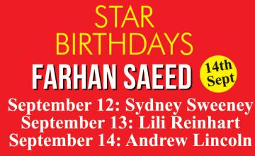 STAR BIRTHDAYS Farhan Saeed