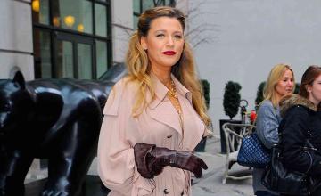Blake Lively makes golden appearance at Michael Kors' star-studded fashion show