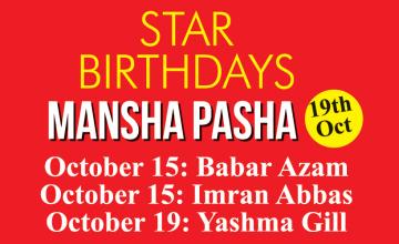 Star Birthdays Mansha Pasha