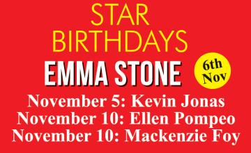 Star Birthdays Emma Stone