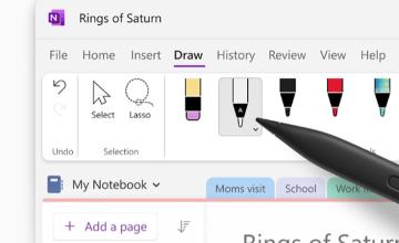 ONENOTE ON WINDOWS NOW HAS IMPROVED PEN AND INK GESTURES FOR DRAWING AND WRITING