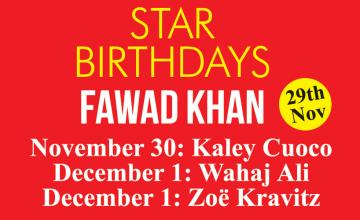 Star Birthdays Fawad Khan 