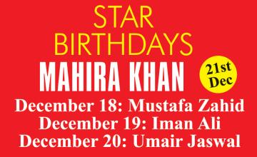 Star Birthdays Mahira Khan