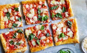 Puff Pastry Margherita Pizza