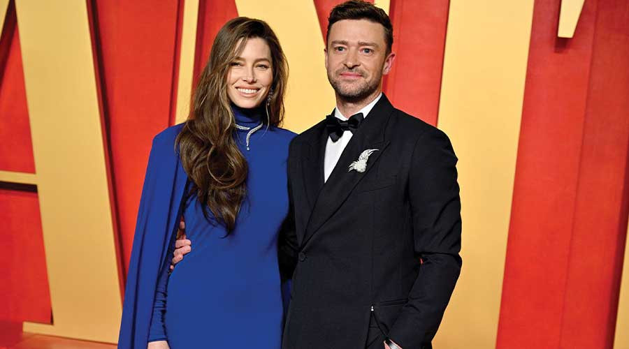 Justin Timberlake celebrates 12th anniversary with Jessica Biel during