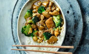 Japanese Chicken, Broccoli and Mushroom Curry