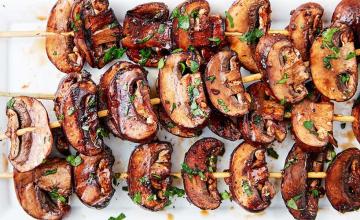 Grilled Balsamic Mushrooms