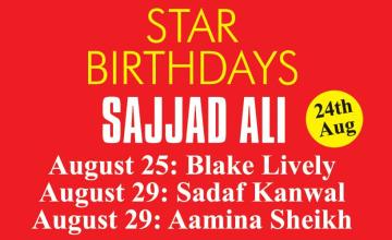 Star Birthdays: Sajjad Ali
