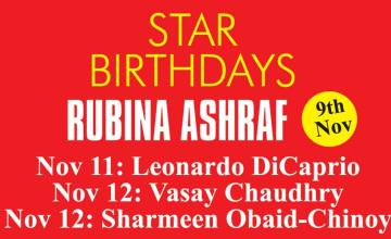 Star Birthdays: Rubina Ashraf
