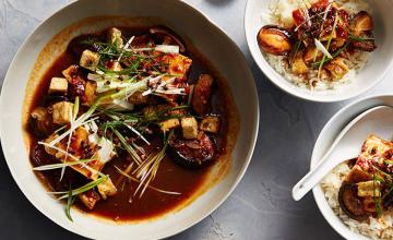 Mushroom Mapo Tofu