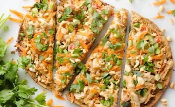 Thai Peanut Chicken Flatbread