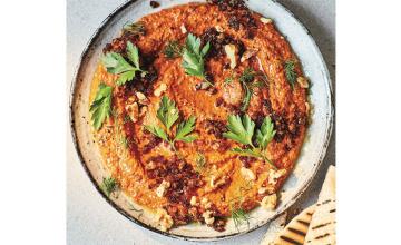 Spicy Red Pepper Dip & Crispy Harissa Mince