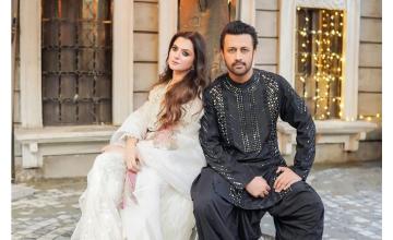 Atif Aslam, wife Sarah celebrate 13th wedding anniversary