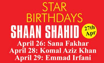 STAR BIRTHDAYS: SHAAN SHAHID