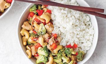 Chicken and Cashew Stir-Fry with Thai Rice