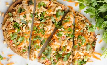 Thai Peanut Chicken Flatbread