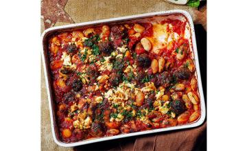 Feta & Lamb Meatball Bake