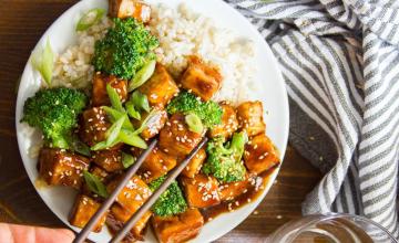 Vegan BBQ Teriyaki Tofu