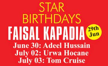 Star Birthdays: Faisal Kapadia