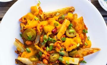 Vegan Bean Chilli Fries