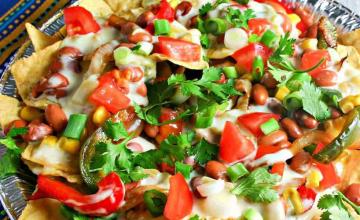 Smoky Veggie Nachos