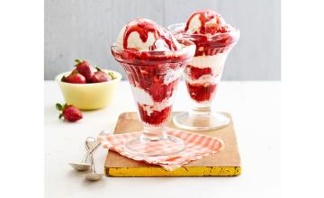 Strawberry & Balsamic Vinegar Sundae