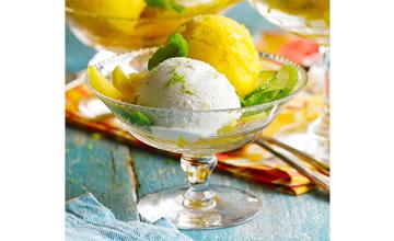 Mango, Lime & Coconut Sundae